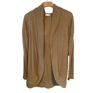 SO Brown Waffle Knit Cardigan XS